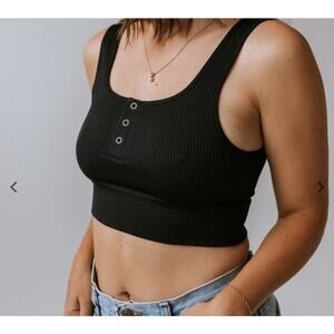 Milk Bar Ally Nursing Bra Bundle Ribbed Black Size S/M